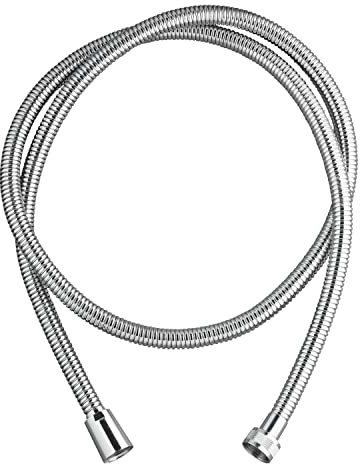 Wirquin 60720801 Flexible de douche origine France Shiny Twist métal inox chromé 2m, double agrafage, anti-torsion