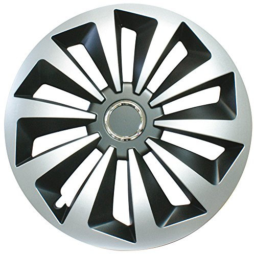 CORA 41845 Set 4 Copricerchi Universali Alulook Fox Mix Copricerchi, 15, Set di 4