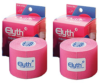 2 St?ck ELYTH Tape Kinesiologie 5m x 5cm, rot