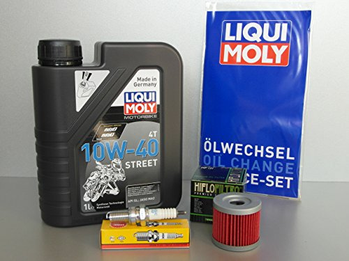 MotorFunSports Wartungs - Set KSR-Moto Generic Code GRS TW Worx 125, mit Oelfilter, Zündkerze, Öl Motorrad