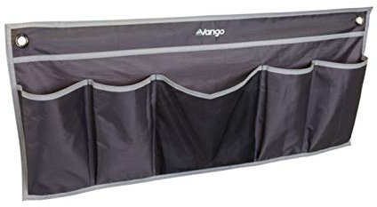 Vango 5 Pocket Sky Storage Organiser for Camping Tents, Caravan Awnings, Travelling, Tent Tidy with Unique SkyTrack System
