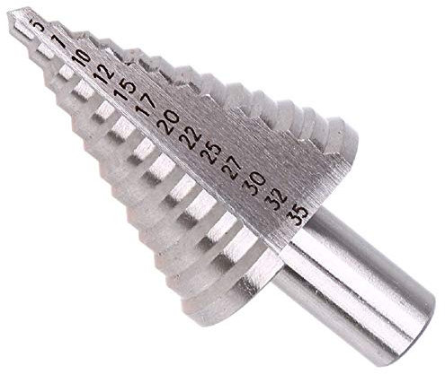 Dtacke HSS Stufenbohrer, 5–35 mm, 13 Stufen, Leiterbohrer, runder Schaft, gerader Rillenbohrer, Holzbearbeitung, Metall, Holzschneider, Werkzeuge