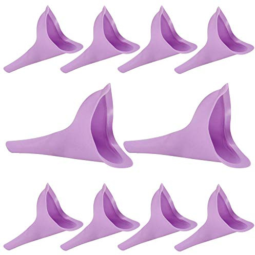 10 x Simpa Female Ladies Urinal Wee Funnel Sanitary Toilet Aid for Women Pee While Outdoors, Walking or Travelling - No Need to Use Dirty Unsanitary Toilets.