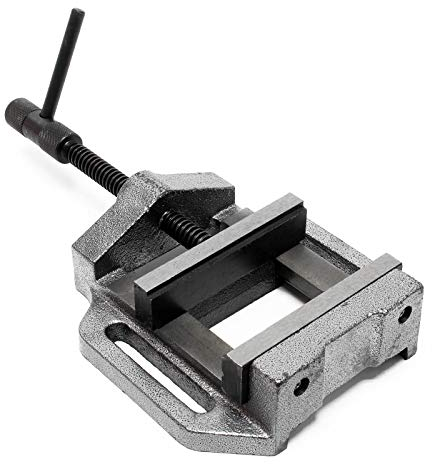 Wiltec Maschinenschraubstock 150 mm Backenbreite, Schraubstock für Werkstatt, Bohrmaschinenschraubstock als Spannwerkzeug