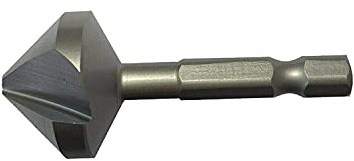CNC QUALITÄT Avellanador cónico Ø 6,3/8,3/10,4/12,4/16,5/20,5 mm – Avellanador HSS – Soporte de broca – Procesamiento universal (16,5 mm)