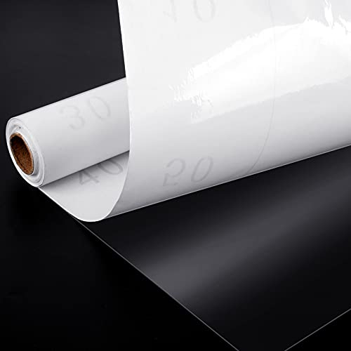40cmX800cm Sticky Back Plastic Self Adhesive Clear Wallpaper Film Vinyl Self Adhesive Plastic Roll Heat Resistant Oil Proof Anti-Scratch Protective Film for Wall Kitchen Furniture Window