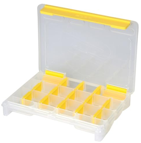 SPRO TBX Tacklebox & Werkzeugkiste - Robuster, wasserfester Kunststoff, versteckte Scharniere, flexible Fächer, modulare Größen - Perfekt für Angel- und DIY-Aktivitäten (Clear, 25S)