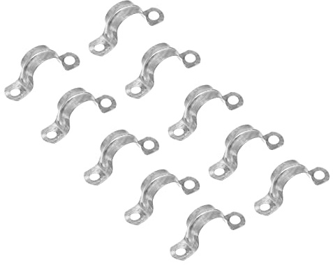 sourcing map 24 Stück Schraubrohrschelle - 38 x 12 x 18mm Schlauchschelle Befestigungsschelle Rohrschellen Rohrklemme für Abluftschlauch, Trocknerbelüftungen, Schläuchen,Rohren
