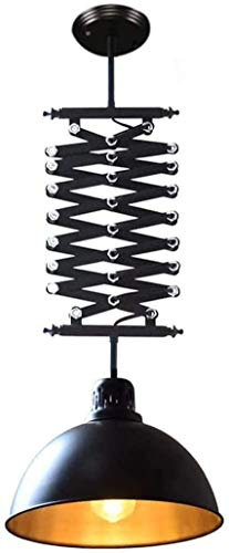 LIPJIA Lampada Palo per Esterno,Lampada a Sospensione da Cucina Tavolo da Pranzo Lampada da Sala da Pranzo a Scomparsa Lampada a Sospensione Industriale Vintage Lampada a Sospensione a soffitto ret