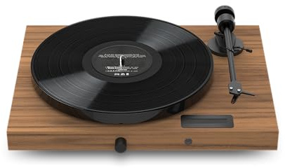 Pro-Ject Juke Box E1 - Sistema di giradischi All-in-one Plug & Play con BT, ingresso linea e amplificatore (noce)