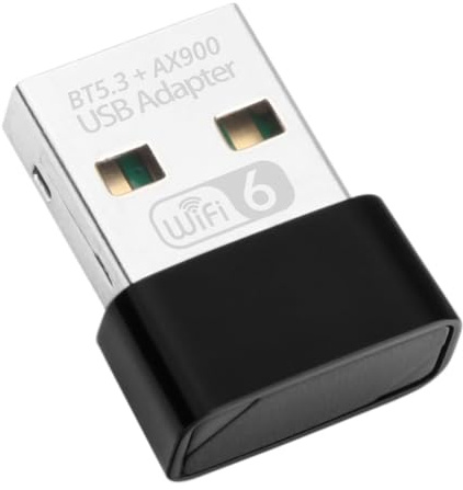 Puleuroy Adaptateur USB WiFi 6 900 Mbps Bluetooth 5.3 AX900 Dongle USB Carte Réseau sans Double Bande 2.4/5G Pilote Gratuit pour PC