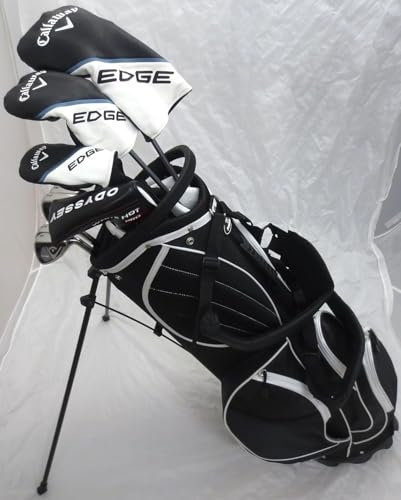 Callaway - Set completo di mazze da golf da uomo, driver, legno, ibrido, ferro, sabbia Wedge Odyssey Putter Stand Bag Regular Flex