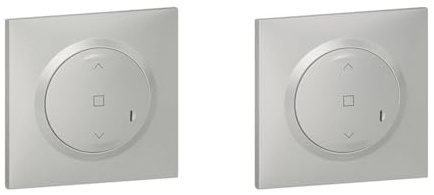 LEGRAND - Interrupteur pour volet/store connecté dooxie with Netatmo complet alu avec Commande centralisée sans fils volets dooxie with Netatmo complet alu