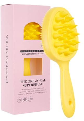 Weicher Körperschrubber, 2-in-1-Körperbürste und Kopfhautbürste für Dusche und Bad, verbessert die Durchblutung, Kopfhautmassagegerät, Peeling