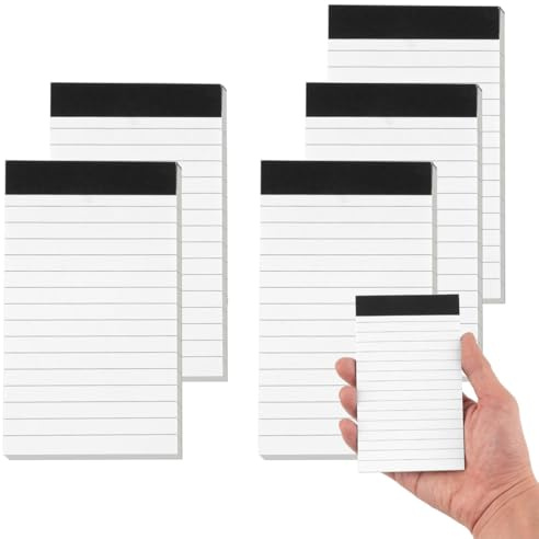 HABNI 5 Piezas Blocs De Notas Pequeños A7 Bloc De Notas A7 Mini Libretas Mini Blocs Con Rayas 30 Hojas Por Bloc Cuaderno De Repuesto Para Notas Diario Viajes Escuela Oficina Hogar