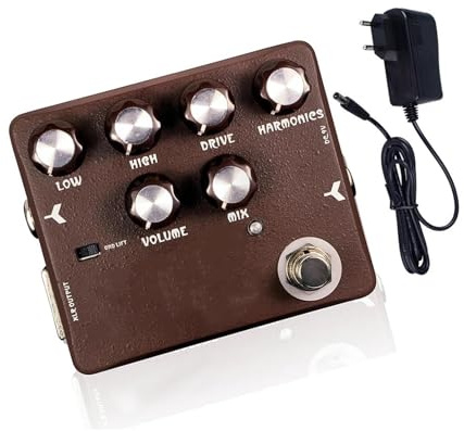 Pedales De Efectos De Guitarra Eléctrica Pedal De Efectos Para Bajo Amplificador De Válvulas Clásico Bypass (D53addadapter)