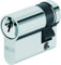 Abus E5N10/70 Demi-Cylindre Nickelé E5 10 x 70 mm