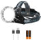 BORUIT B10 Head Torch LED Super Bright Rechargeable 2000 Lumens - 4 Modes USB Waterproof Powerful Headtorch Battery Power