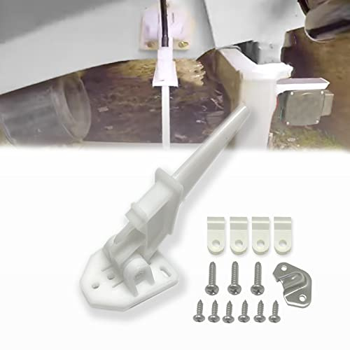 FCOUIID Marine Boot Universal Tachometer Automatik Kick-up Pilot Tube Montage bis 80 MPH weiß Kunststoff