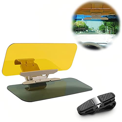 Car Sun Shade Day and Night Anti Glare Polarized 2 in 1 Sunshade for Clearer Vision and Safer Drive, HD UV Filter, CRV, Vans