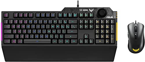 ASUS TUF Gaming Combo K1 & M3 (Mouse Keyboard Set, Gaming, Wired) French Layout, Black, 90MP02A0-BCFA00