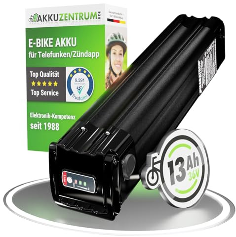 Maratron Ersatz-Akku 36V 13Ah (468Wh) kompatibel mit Telefunken Multitalent, ZÜNDAPP Z510, Z517, Green 2.7, Green 3.7 u.v.m. (38 cm)
