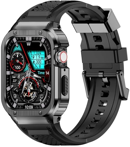 Deczone Bracelet en acier inoxydable compatible avec Apple Watch Ultra 1 2 49 mm, Series 10 42 mm 46 mm, Series 9 8 7 41 mm 45 mm, Series SE 6 5 4 40 mm 44 mm, Series 1 2 3 38 mm 42 mm, iWatch Bands