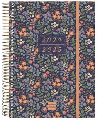 Finocam - Terminkalender Espiral 18 Monate 2024 2025 2 Tage pro Seite Juli 2024 - Dezember 2025 (18 Monate) Girl International
