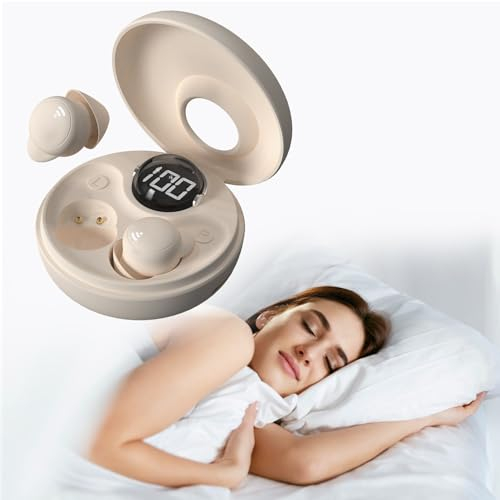 ANSTEN Cuffie Per Dormire, Cuffie Antirumore Per Dormire In Silicone Liquido, Auricolari Per Dormire Bluetooth 5.3, Riduzione Passiva Del Rumore, 40 Ore Di Durata Della Batteria