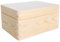 Creative DECO Grande Caja Madera Decorativa Almacenaje con Tapa | 19,5x15x10 cm (+/- 1cm) | Cesta Cajón Baúl Cofre Multiusos Decoupage Decorar Fruta Documentos Juguetes Objetos Herramientas Navidad