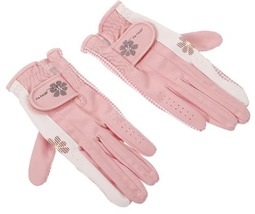 Parliky Golfhandschuh Damen Atmungsaktive Golfhandschuhe Bequeme Passform rutschfeste Handflächen Für Golf-regenbedingungen Tragbare Sporthandschuhe