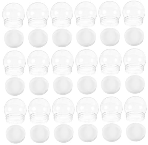 CAXUSD 20stücke Plastik Bonbonglas Mit Deckel Transparent Snacksbehälter Wiederverwendbarer Candy Halter Schmuckkanister