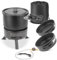 STAHLWERK Camping-Kocher CK-700 ST 2-in1 Elektro- und Gaskocher | Outdoor-Kocher | Camping-Geschirr | Kartuschen-Kocher | Camping-Koch-Set mit Topf und Pfannen