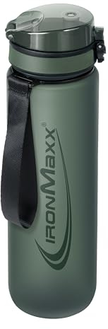 IronMaxx Sport Water Bottle – Mineral Green 1000ml | Robuste & auslaufsichere Trinkflasche mit Schraubverschluss | BPA-frei & wiederverwendbar | Perfekt für Training, Alltag & unterwegs | Robuste Auslaufsichere Wasserflasche Wiederverwendbar Groß Leicht Handlich Fitness Trinkflasche Gym Sport Whey Sportflasche