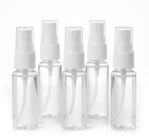 YIPFEN 5 Pcs Botellas de Spray Vacías Pequeñas, Mini Atomizadores para Perfumes, Aceites, Agua, Alcohol (20ml)