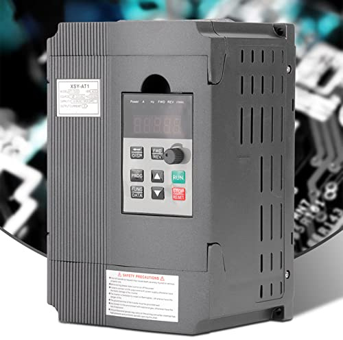 Akozon Contrôleur de Vitesse VFD monophasé 220 V pour Moteur AC triphasé 1,5 KW – Variateur de Fréquence Réglable