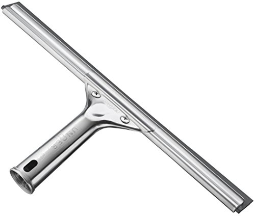 Unger 92101 Professional Stainless Steel Heavy-Duty Squeegee, Silver, 12