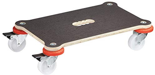 WAGNER Transportroller Transporthilfe I Schichtholz mit Grip 52 x 32 x 12,5 cm, Tragkraft 200 kgI Umzugsrollbrett für Möbel I Möbelroller für Umzüge mit Umgebung Schutzprotektoren I FSC® I Made in DE