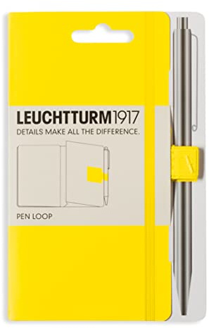 LEUCHTTURM1917 345162 Pen Loop (Stiftschlaufe), selbstklebend, Zitrone