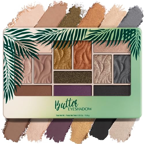Physicians Formula - Butter Eyeshadow Palette - Sombras Suaves y Ultracremosas en 12 Tonos Diferentes - Aplicación en Seco o Húmedo - con Tucuma, Cupuaçu y Ácidos Grasos Esenciales - Sultry Nights