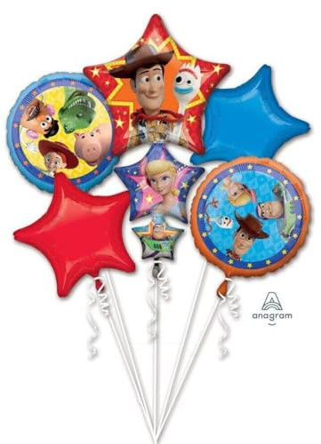 Anagram 39515-01 Toy Story 4 Foil Balloon Bouquet, Medium, Multicolor