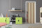 Forte: Falttür Maya aus PVC, stoßfest, kürzbar, hohe Stabilität, Komplett-Set, Badezimmer, Flur, L83 x H214, Buchenholz