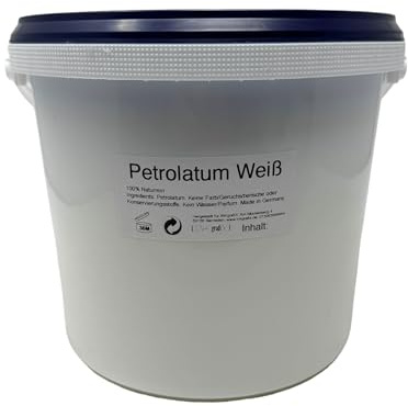 5Liter technische Vaseline pur Schmiermittel Korrosionsschutz Universalfett FETT - INKgrafiX® made in Deutschland 5000ml - Weiß - Sanitär KFZ