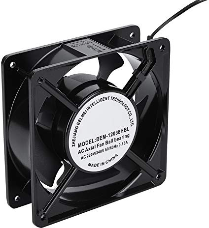 Disipador de calor Enfriador de flujo de aire 120×120×38mm Ventilador axial Disipación rápida de calor para máquina de soldar BEM-12038HBL 200~240V 28W