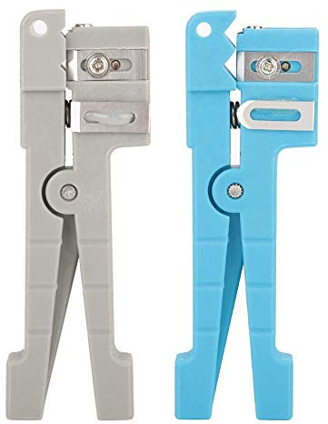 45 163 45 162 Koaxialkabel Glasfaser Abisolierzange Kabelschneider Crimper Abisolierwerkzeug für die Industrie zum Abisolieren von Simplex Fasern aus einer Vielzahl von Glasfaserkabeln(45 162+45 163)