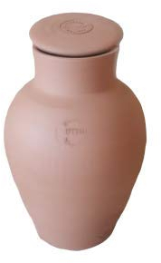 OLLAS LUTTON Garten zum Eingraben 1L | Bewässerungssystem/Olla aus Ton | selbstregulierend | wurzelnahe Bewässerung, Terracotta Bewässerungskugeln