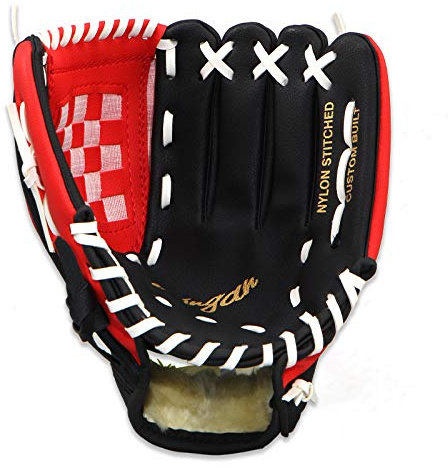 BANGHA Guanti da Baseball Bambini/Adulti PVC. Guanto da Baseball Handmade Softball Practice Attrezzature Dimensioni 9.5/10.5/11.5/12.5 Pollici Mano Sinistra Guanti E Guantoni