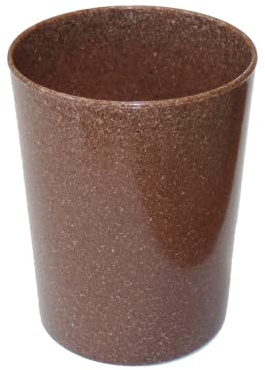 hazeva Zahnputzbecher Buche aus Flüssigholz 100% natürlich 100% biologisch abbaubar 100% nachhaltig 0% Plastik