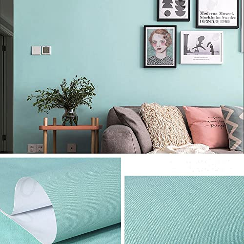JOLIHOME Papier Peint en Plastique Autocollant Gris-Bleu 40x500cm Papier Contact Pelable et Autocollant Stickers pour Meubles Remis à Neuf Dans la Chambre à Coucher