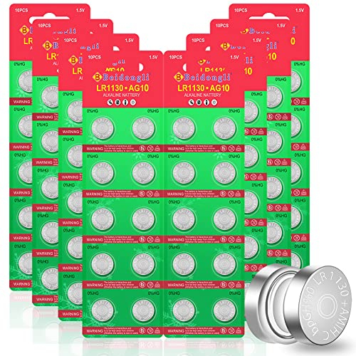 Lot de 80 Piles Bouton LR1130 AG10 1131 189 1,5 V LR54